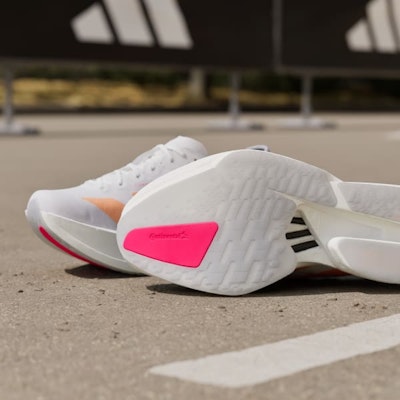 (Women) Adidas Adizero Adios Pro 4 Cloud White/Beam Orange/Lucid Red JR7087 2