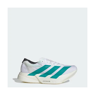 (W) Adidas Adizero Adios Pro 4 Cloud White/Pure Teal/Carbon