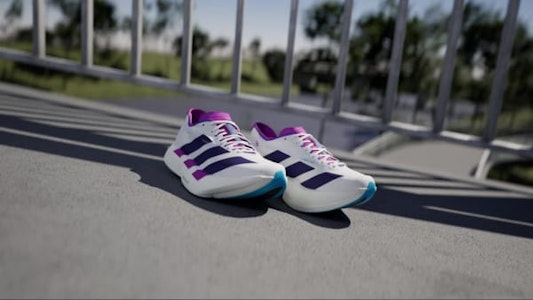 (W) Adidas Adizero Adios Pro 4 Putih Ungu Kolej Biru Muda JP6397 Order (W) Adidas Adizero Adios Pro 4 Putih Ungu Kolej Biru Muda JP6397