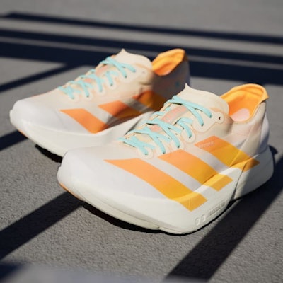 (Women) Adidas Adizero Adios Pro 4 Crystal Sand/Flash Orange/Flash Aqua JR1241 Cheap (Women) Adidas Adizero Adios Pro 4 Crystal Sand/Flash Orange/Flash Aqua JR1241