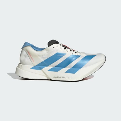 (Women) adidas Adizero Adios Pro 4 Off White/Light Blue/Bright Red KH7344