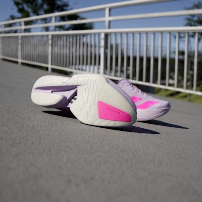 (W) Adidas Adizero Adios Pro 4 Ungu Plum/Pink Shock/Abu-Abu Dash JR4947 Lookbook (W) Adidas Adizero Adios Pro 4 Ungu Plum/Pink Shock/Abu-Abu Dash JR4947