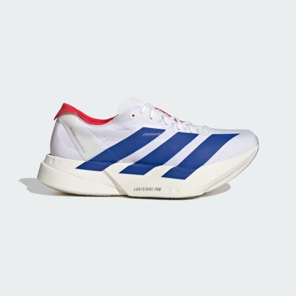 (Women) adidas Adizero Adios Pro 4 Running Shoes Cloud White/Royal Blue/Pure Ruby JQ1691