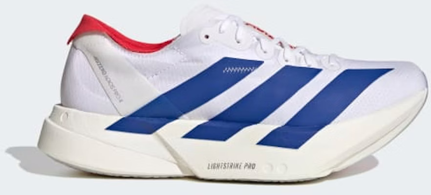 (Women) adidas Adizero Adios Pro 4 Running Shoes Cloud White/Royal Blue/Pure Ruby JQ1691 Buy (Women) adidas Adizero Adios Pro 4 Running Shoes Cloud White/Royal Blue/Pure Ruby JQ1691