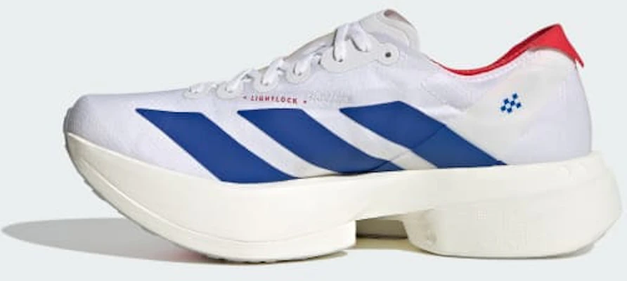 (Women) adidas Adizero Adios Pro 4 Running Shoes Cloud White/Royal Blue/Pure Ruby JQ1691 Details for (Women) adidas Adizero Adios Pro 4 Running Shoes Cloud White/Royal Blue/Pure Ruby JQ1691