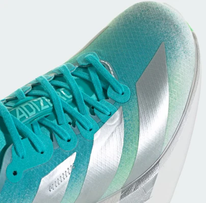 (Women) adidas Adizero Adios Pro 4 Running Shoes Hi-Res Aqua/Matte Silver/Grey One JS2580 1