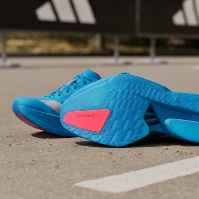 (Women) Adidas Adizero Adios Pro 4 Running Shoes Solar Blue/Silver Metallic/Lucid Red JR4797 3