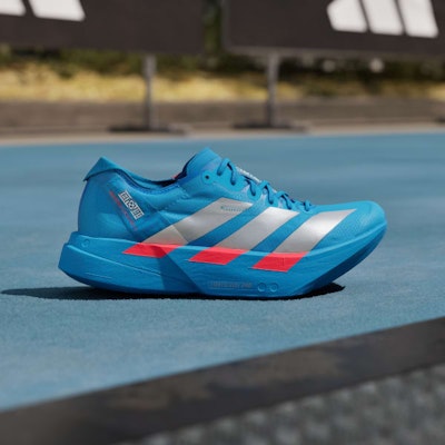 (Women) Adidas Adizero Adios Pro 4 Running Shoes Solar Blue/Silver Metallic/Lucid Red JR4797 Lookbook (Women) Adidas Adizero Adios Pro 4 Running Shoes Solar Blue/Silver Metallic/Lucid Red JR4797