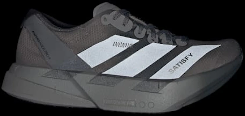 (W) adidas Adizero Adios Pro 4 W Satisfy Negro/Metálico Noche/Gris Cinco KH8443 Details for (W) adidas Adizero Adios Pro 4 W Satisfy Negro/Metálico Noche/Gris Cinco KH8443