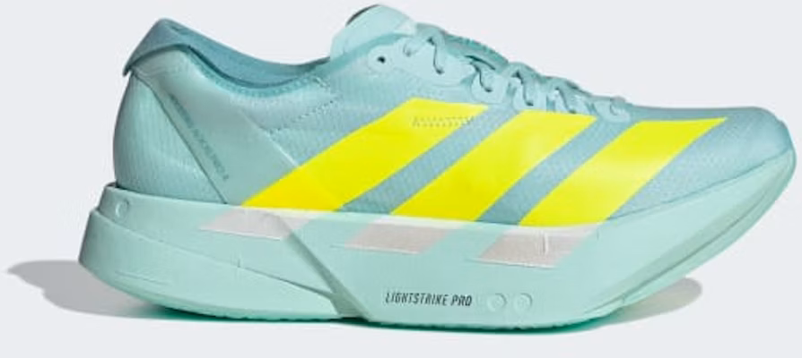 (Women) Adidas Adizero Adios Pro 4 Semi Flash Aqua/Lucid Lemon/Mint Ton JR1243 Buy (Women) Adidas Adizero Adios Pro 4 Semi Flash Aqua/Lucid Lemon/Mint Ton JR1243