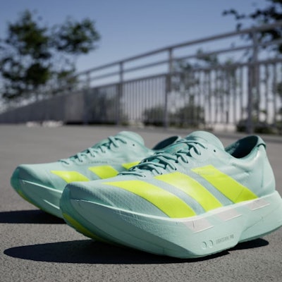 (Women) Adidas Adizero Adios Pro 4 Semi Flash Aqua/Lucid Lemon/Mint Ton JR1243 1