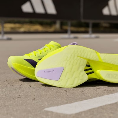 (Women) Adidas Adizero Adios Pro 4 Solar Yellow/Aurora Plum/Powder Plum JQ1690 4