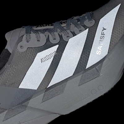 (W) adidas Adizero Adios Pro 4 W Satisfy Hitam/Metalik Malam/Kelabu Lima KH8443 5