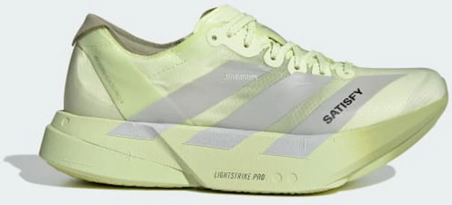 (W) adidas Adizero Adios Pro 4 W Satisfy Hijau Tent/Perak/ Lime Magic KH8444 Lookbook (W) adidas Adizero Adios Pro 4 W Satisfy Hijau Tent/Perak/ Lime Magic KH8444