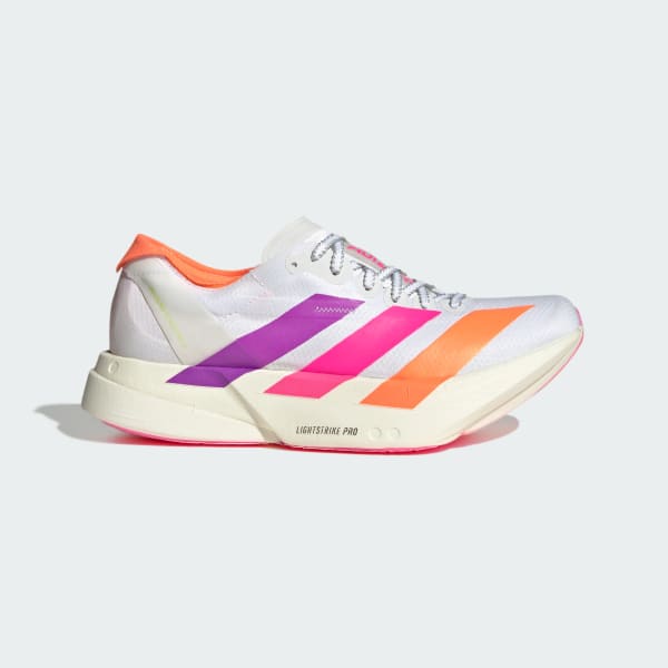 (Women) adidas Adizero Adios Pro 4 W Seoul Marathon. Cloud White/Purple Burst/Lucid Pink KJ2123