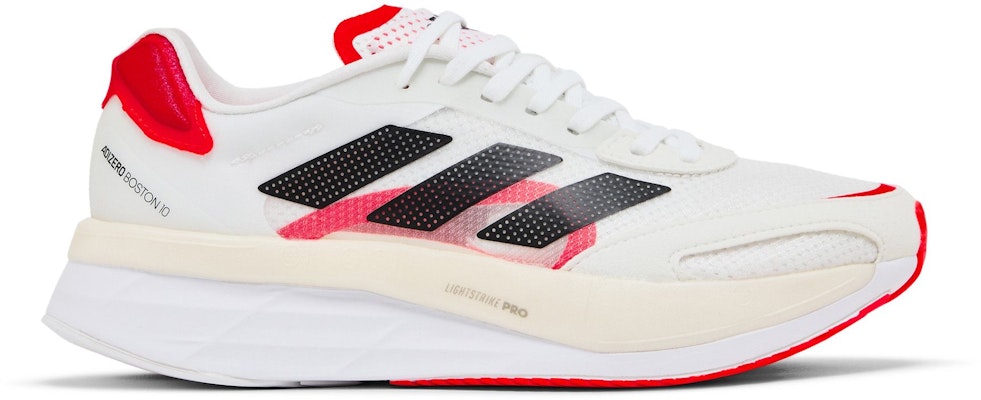 (Women) adidas Adizero Boston 10 'White Solar Red' FY4080 Buy (Women) adidas Adizero Boston 10 'White Solar Red' FY4080