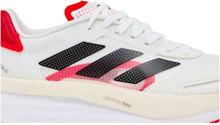 (Women) adidas Adizero Boston 10 'White Solar Red' FY4080 Order (Women) adidas Adizero Boston 10 'White Solar Red' FY4080