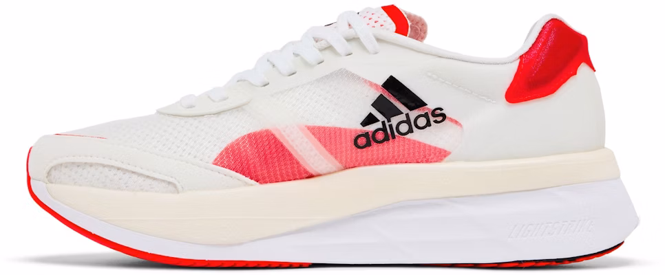 (Women) adidas Adizero Boston 10 'White Solar Red' FY4080 Lookbook (Women) adidas Adizero Boston 10 'White Solar Red' FY4080