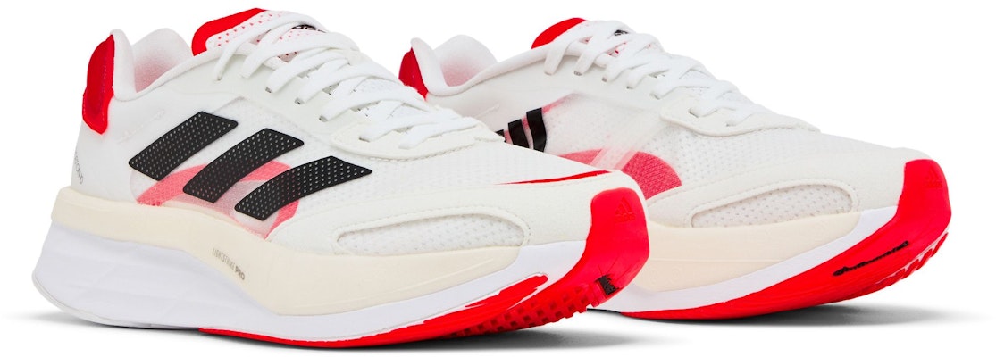 (Women) adidas Adizero Boston 10 'White Solar Red' FY4080 Cheap (Women) adidas Adizero Boston 10 'White Solar Red' FY4080