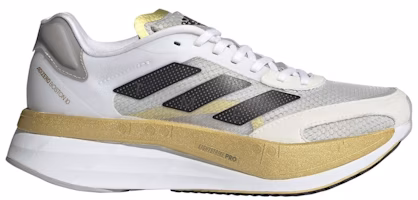 (Women) adidas Adizero Boston 10 TME 'White Gold Metallic' GV7716 (Women) adidas Adizero Boston 10 TME 'White Gold Metallic' GV7716