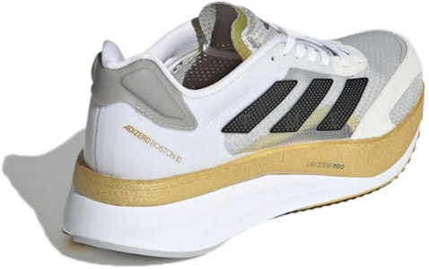 (W) adidas Adizero Boston 10 TME 'Blanco Oro Metálico' GV7716 Shop (W) adidas Adizero Boston 10 TME 'Blanco Oro Metálico' GV7716