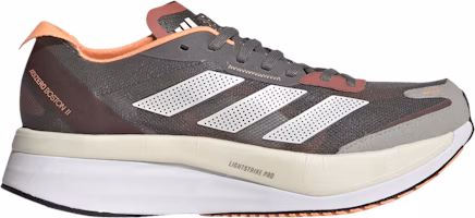 (Women) adidas Adizero Boston 11 'Grey Beam Orange' GY8406 (Women) adidas Adizero Boston 11 'Grey Beam Orange' GY8406