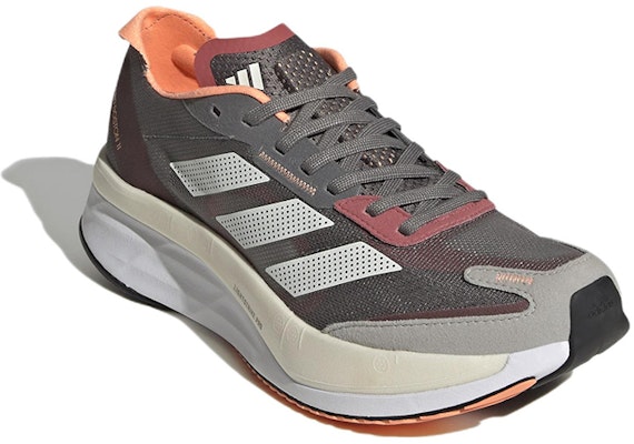 (Women) adidas Adizero Boston 11 'Grey Beam Orange' GY8406 Lookbook (Women) adidas Adizero Boston 11 'Grey Beam Orange' GY8406