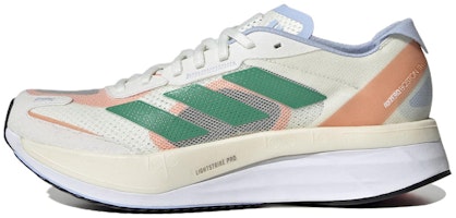 (Women) adidas Adizero Boston 11 'White Tint Court Green' HQ3697 (Women) adidas Adizero Boston 11 'White Tint Court Green' HQ3697