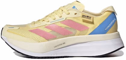 (Women) adidas Adizero Boston 11 Berlin 'Yellow Bliss Pink' HP9544 (Women) adidas Adizero Boston 11 Berlin 'Yellow Bliss Pink' HP9544