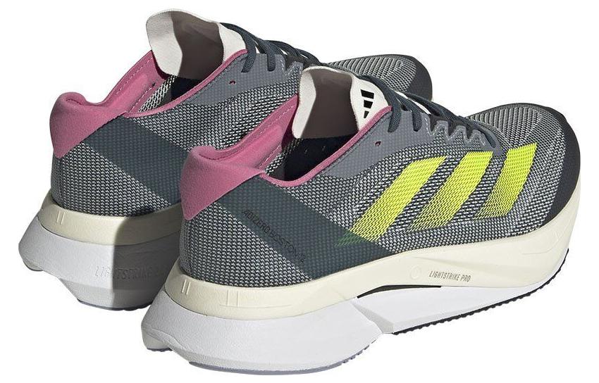 Shop （女款）adidas Adizero Boston 12 'Arctic Night Lucid Lemon' ID6898