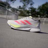 Cheap (W) adidas Adizero Boston 12 ''Grijs Rood Citroen'' JI4473