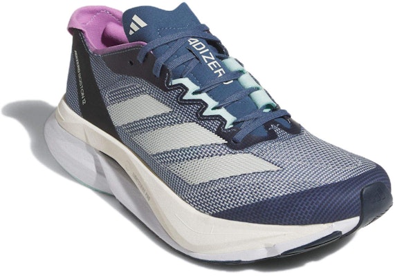 (Women) adidas Adizero Boston 12 'Preloved Ink Zero Metallic' IF9219 Shop (Women) adidas Adizero Boston 12 'Preloved Ink Zero Metallic' IF9219