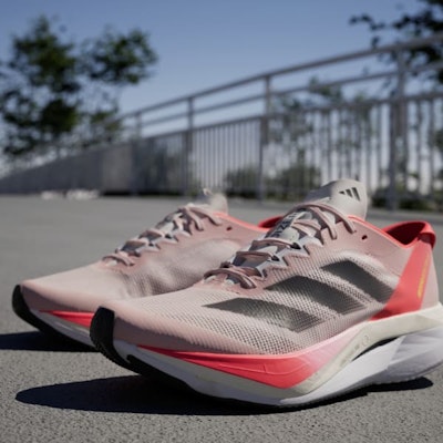 (W) adidas Adizero Boston 12 'Sandy Pink' Wanita Lelaki Sneakers IF9218 1