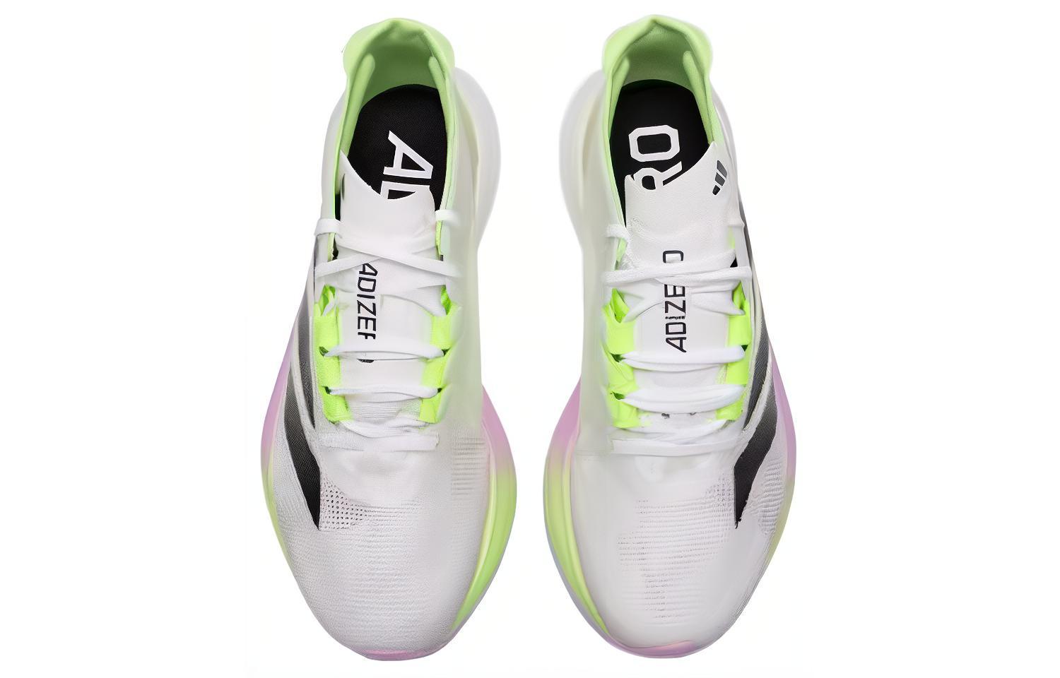 Shop adidas Adizero Boston 12 舒適百搭 減震耐磨輕便 低筒 跑步鞋 女款 白綠