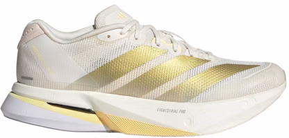 (Women) adidas Adizero Boston 13 'Chalk White Gold Metallic' JS4952 (Women) adidas Adizero Boston 13 'Chalk White Gold Metallic' JS4952