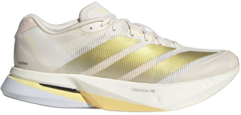 (Women) adidas Adizero Boston 13 'Chalk White Gold Metallic' JS4952 Purchase (Women) adidas Adizero Boston 13 'Chalk White Gold Metallic' JS4952