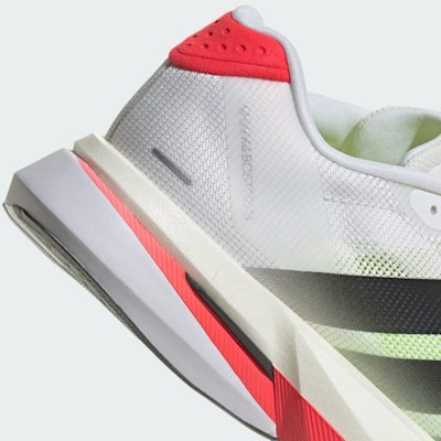 (Women) Adidas Adizero Boston 13 Cloud White/Core Black/Lucid Red JS4934 1