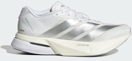 (Women) Adidas Adizero Boston 13 Cloud White/Matte Silver/Dash Grey JS4948 (Women) Adidas Adizero Boston 13 Cloud White/Matte Silver/Dash Grey JS4948
