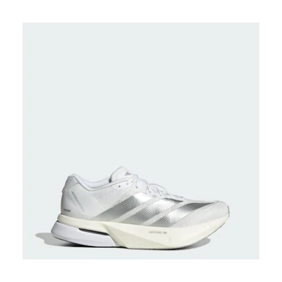 (W) Adidas Adizero Boston 13 Cloud White/Matte Silver/Dash Grey