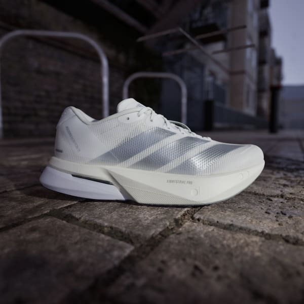 Shop (W) Adidas Adizero Boston 13 Blanc Nuage/Argent Mat/Gris Clair JS4948