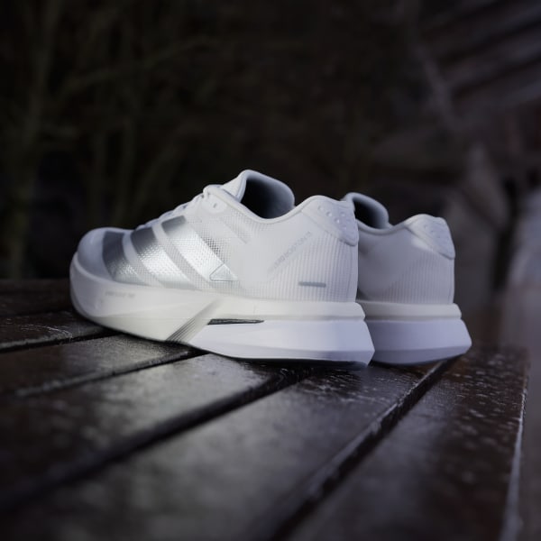 Sizing (W) Adidas Adizero Boston 13 Blanc Nuage/Argent Mat/Gris Clair JS4948