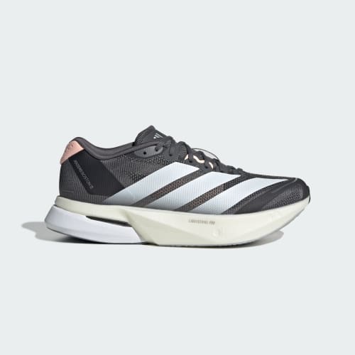 (Women) adidas Adizero Boston 13 Grey Five/Cloud White/Haze Coral KH5602