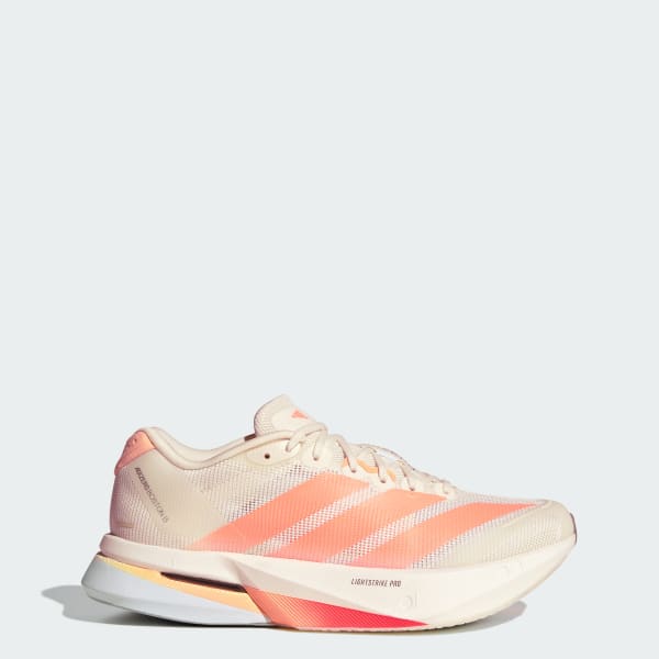 (Women) Adidas Adizero Boston 13 Off White/Beam Orange/Acid Orange JP9249