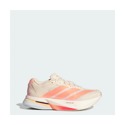(W) Adidas Adizero Boston 13 Off White/Beam Orange/Acid Orange
