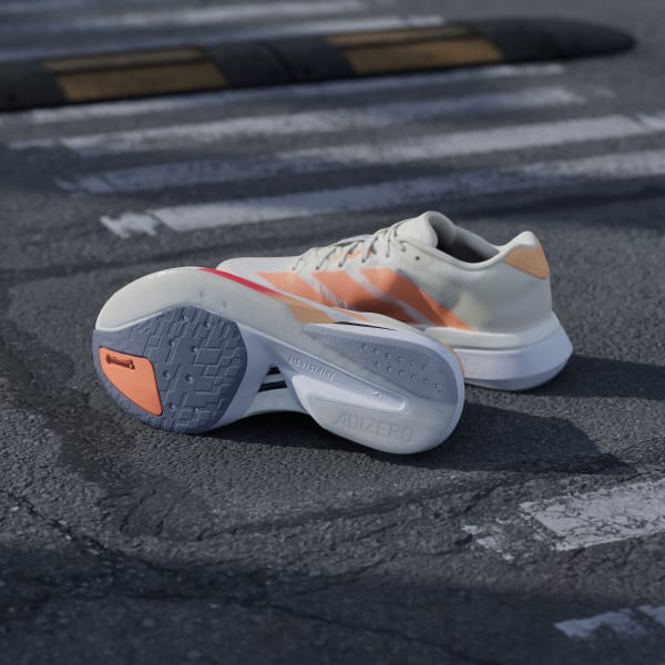 Shop (W) アディダス アディゼロ ボストン 13 オフホワイト/ビームオレンジ/アシッドオレンジ JP9249