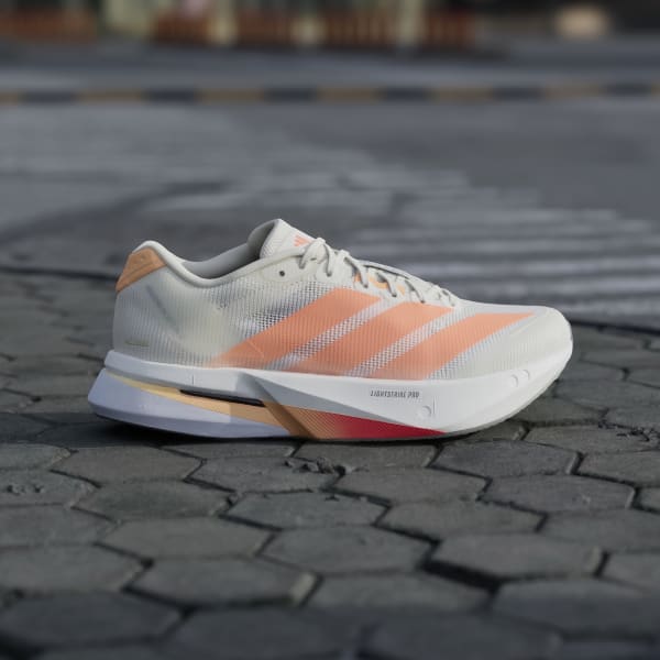 Shop (W) Adidas Adizero Boston 13 Blanco/Anaranjado Beam/Naranja Ácido JP9249