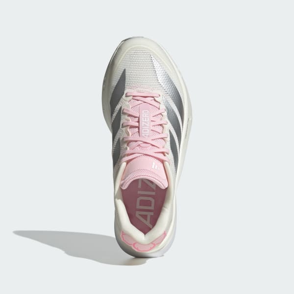 Lookbook (W) Adidas Adizero Boston 13 Zapatillas Running Blanco/Plateado/Rosa Claro JQ9667