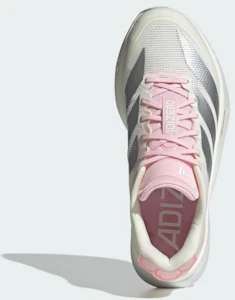 Lookbook (W) Adidas Adizero Boston 13 跑鞋 核心白/銀色金屬/清透粉紅 JQ9667
