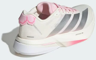 Details for (W) Adidas Adizero Boston 13 跑鞋 核心白/銀色金屬/清透粉紅 JQ9667