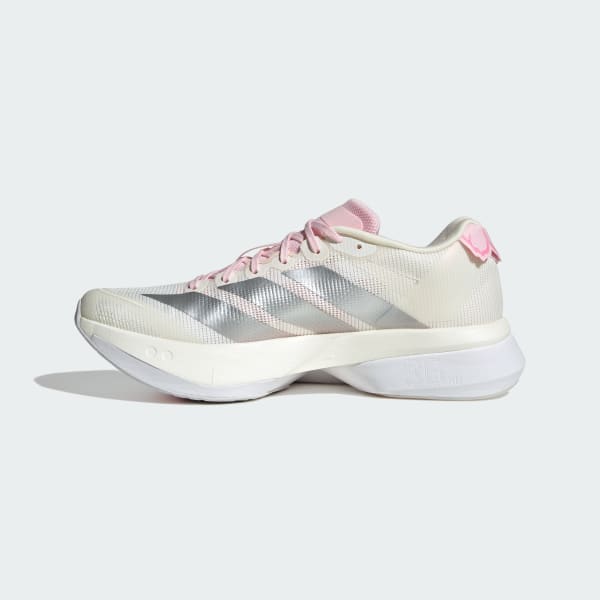 Sizing (W) Adidas Adizero Boston 13 Zapatillas Running Blanco/Plateado/Rosa Claro JQ9667